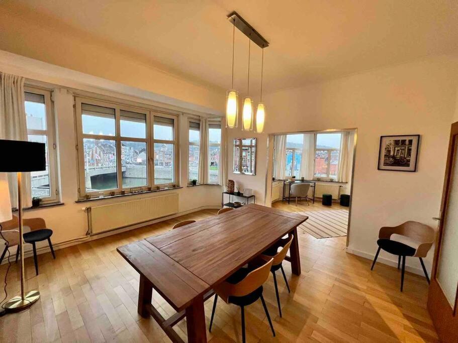 Bellevue - Grand Appartement Pour 5 Sur Les Quais De La Meuse Liège Eksteriør billede